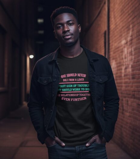 One Should Never Bolt From A Lover Vivid Tee