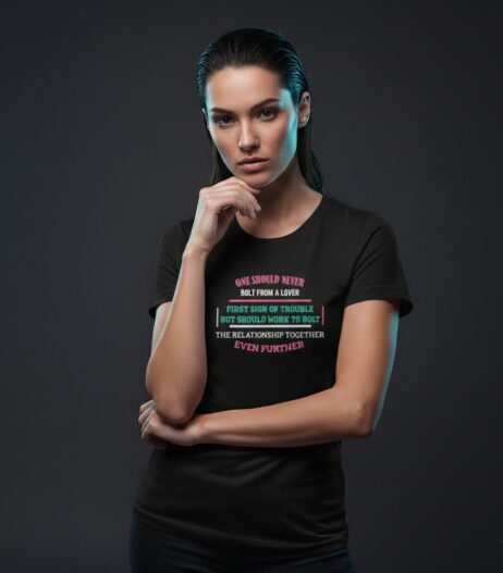 One Should Never Bolt From A Lover Vivid Tee