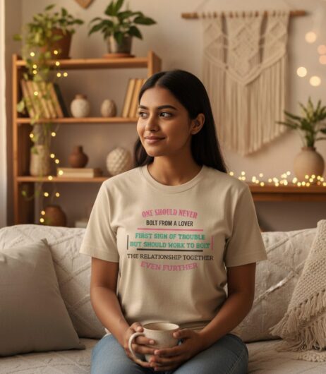 One Should Never Bolt From A Lover Vivid Tee