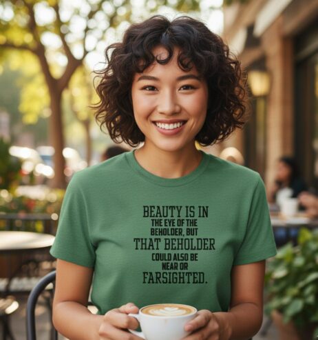 Beauty Is in the Eye of the Beholder Monochrome Tee
