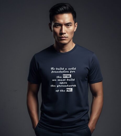 To Build a Solid Foundation for the Future Monochrome Tee