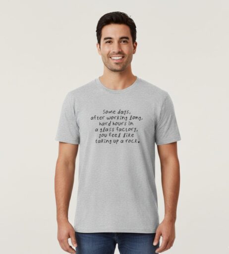 Some Days After Working Long Monochrome Tee