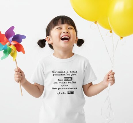 To Build a Solid Foundation for the Future Monochrome Tee