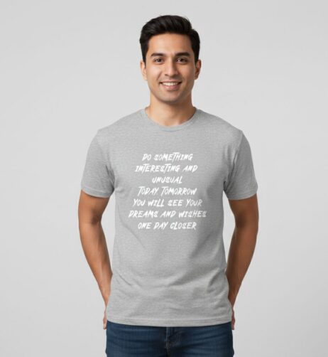 Do Something Interesting and Unusual Monochrome Tee