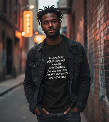 Do Something Interesting and Unusual Monochrome Tee
