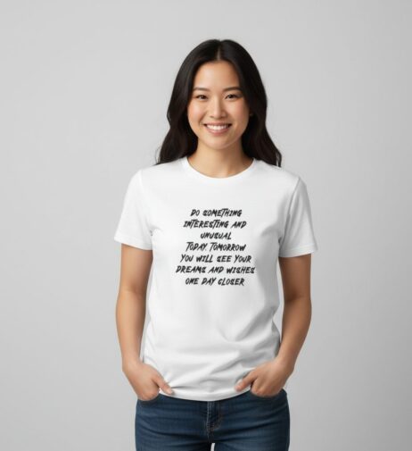 Do Something Interesting and Unusual Monochrome Tee