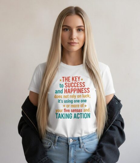The Key to Success and Happiness Vivid Tee