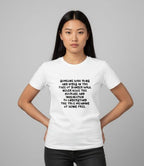 Someone Who Runs and Hides Monochrome Tee