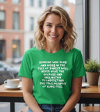 Someone Who Runs and Hides Monochrome Tee
