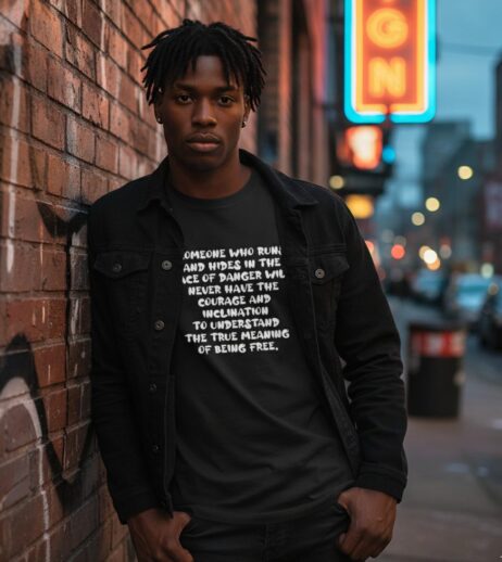 Someone Who Runs and Hides Monochrome Tee