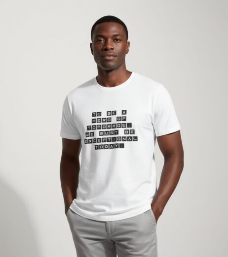 To Be a Hero of Tomorrow Monochrome Tee