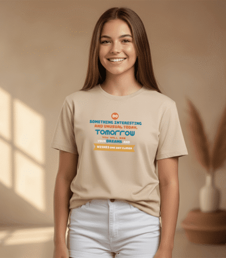 Do Something Interesting and Unusual Today Vivid Tee