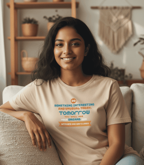 Do Something Interesting and Unusual Today Vivid Tee