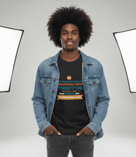 Do Something Interesting and Unusual Today Vivid Tee