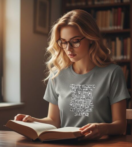 The Only Difference Between You and the Successful Person Monochrome Tee