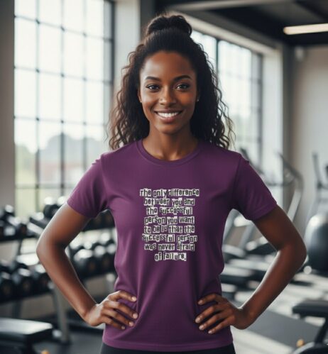 The Only Difference Between You and the Successful Person Monochrome Tee