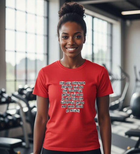 The Only Difference Between You and the Successful Person Monochrome Tee