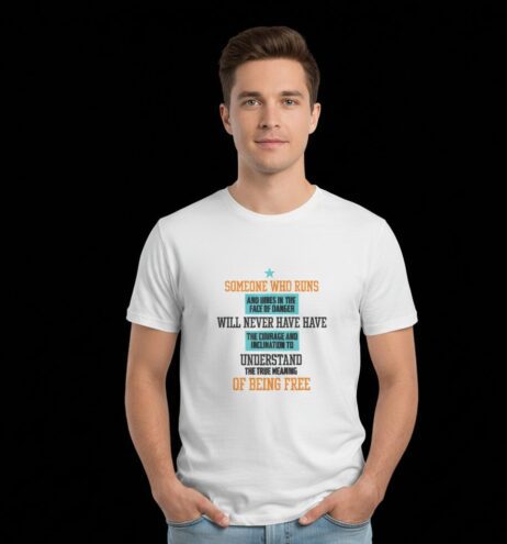 Someone Who Runs And Hides In The Face Of Danger Vivid Tee