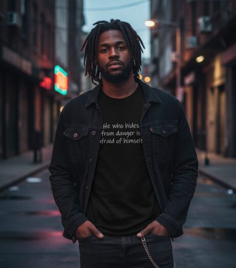 He Who Hides From Danger Vivid Tee