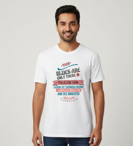 The Blues Are Only There If You Allow Them Vivid Tee