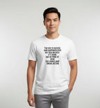 The Key to Success and Happiness Does Not Rely on Luck Monochrome Tee