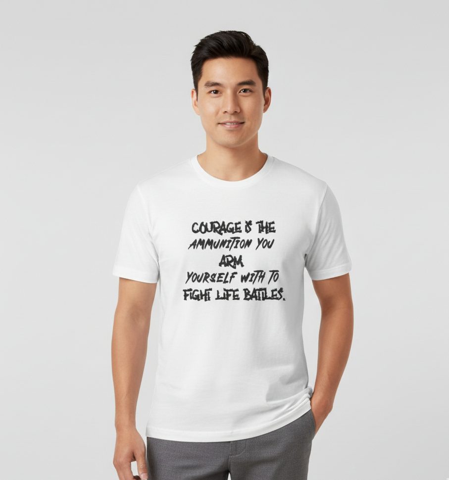 Courage Is Ammunition Monochrome Tee