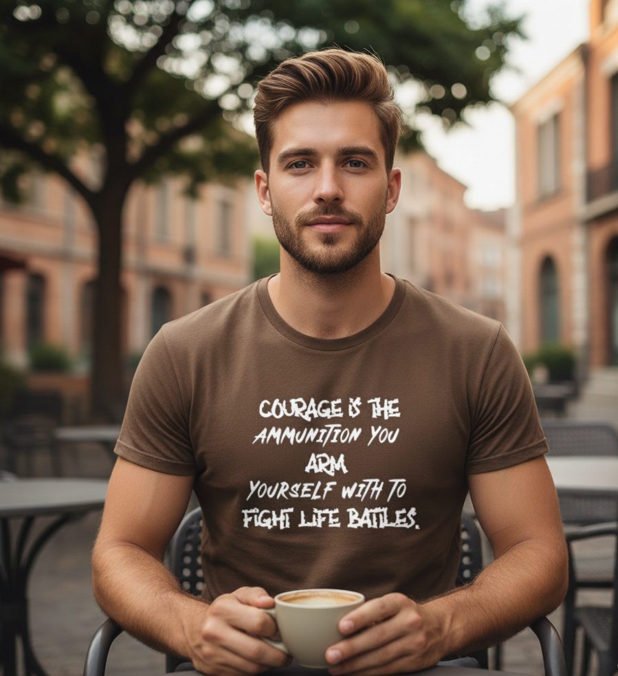 Courage Is Ammunition Monochrome Tee