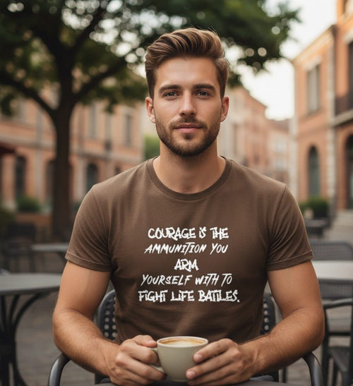 Courage Is Ammunition Monochrome Tee