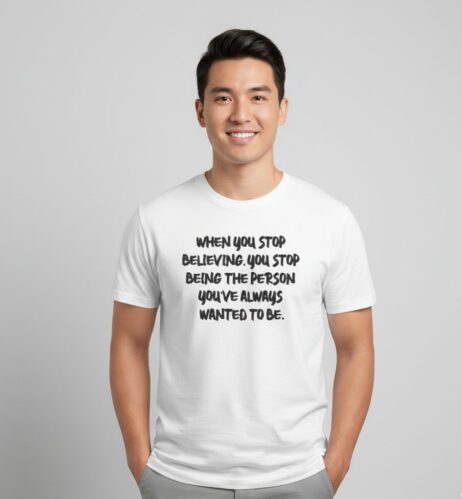 When You Stop Believing Monochrome Tee