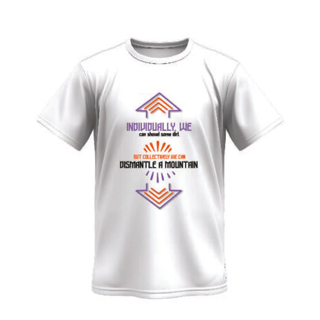 Individually We Can Shovel Some Dirt Vivid Tee