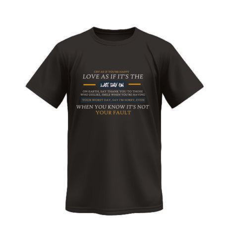 Cry As If You Are Happy Vivid Tee