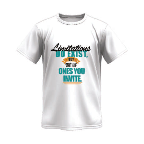 Limitations Do Exist, But Only The Ones You Invite Vivid Tee