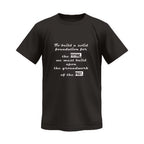 To Build a Solid Foundation for the Future Monochrome Tee