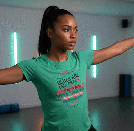 The Blues Are Only There If You Allow Them Vivid Tee