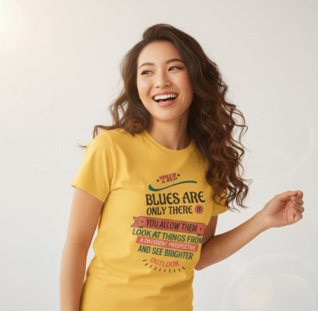 The Blues Are Only There If You Allow Them Vivid Tee