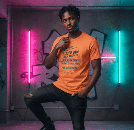 The Blues Are Only There If You Allow Them Vivid Tee