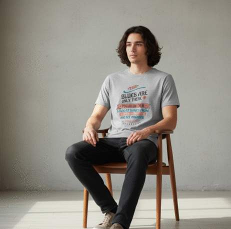 The Blues Are Only There If You Allow Them Vivid Tee