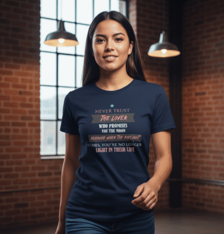 Never Trust The Lover Who Promises You The Moon Vivid Tee