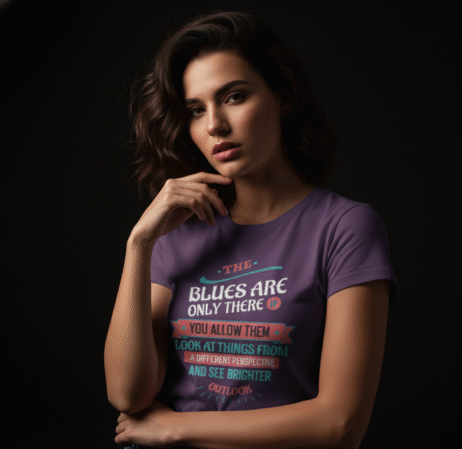 The Blues Are Only There If You Allow Them Vivid Tee