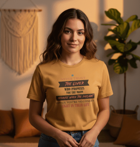 Never Trust The Lover Who Promises You The Moon Vivid Tee