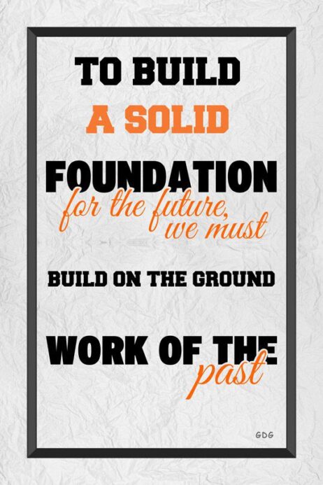 A quote is displayed on the wall.