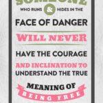 A poster with some words on it