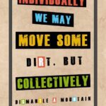 A poster with some type of words on it