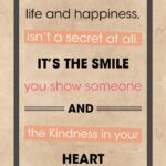 A quote about life and happiness is displayed.