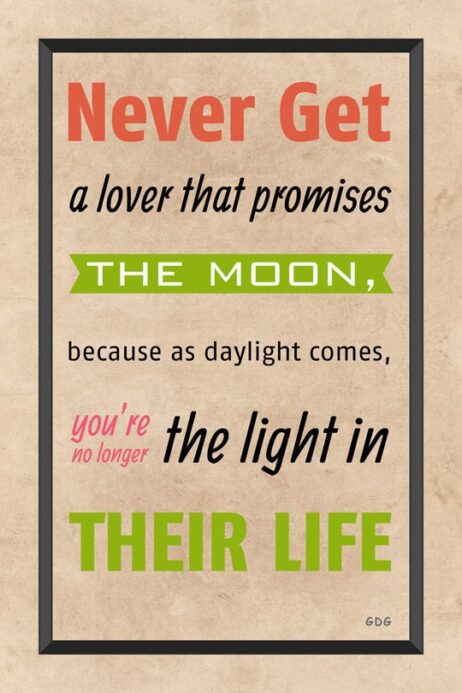 A quote is written in black and green.