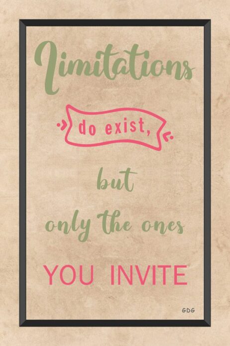 A poster with the words " timilations do exist, but only the ones you invite."