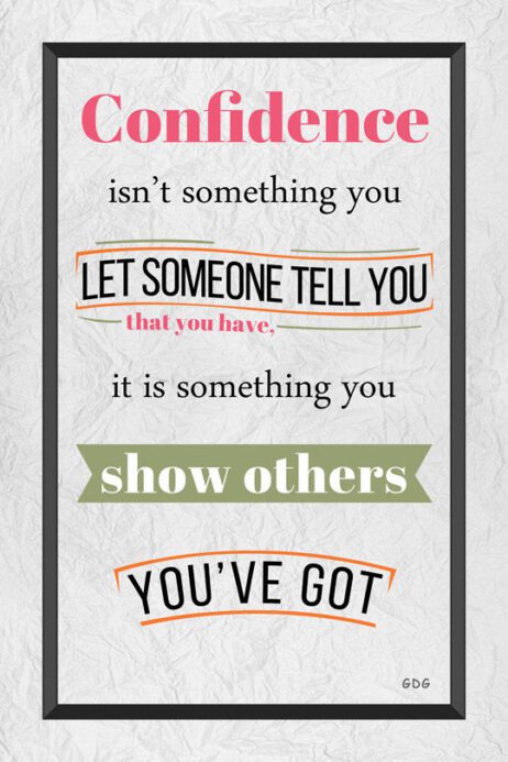 A poster with some words on it