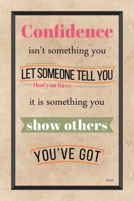 A poster with some words on it