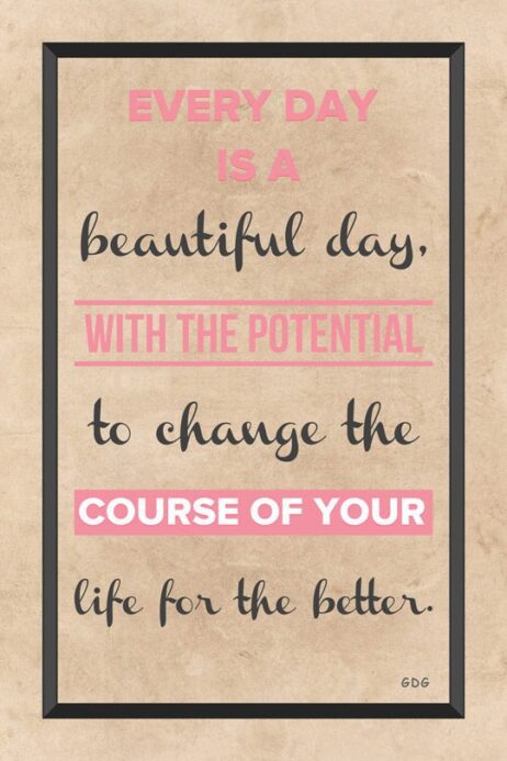 A quote is displayed on the front of a poster.