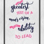 A quote is written in pink and black.